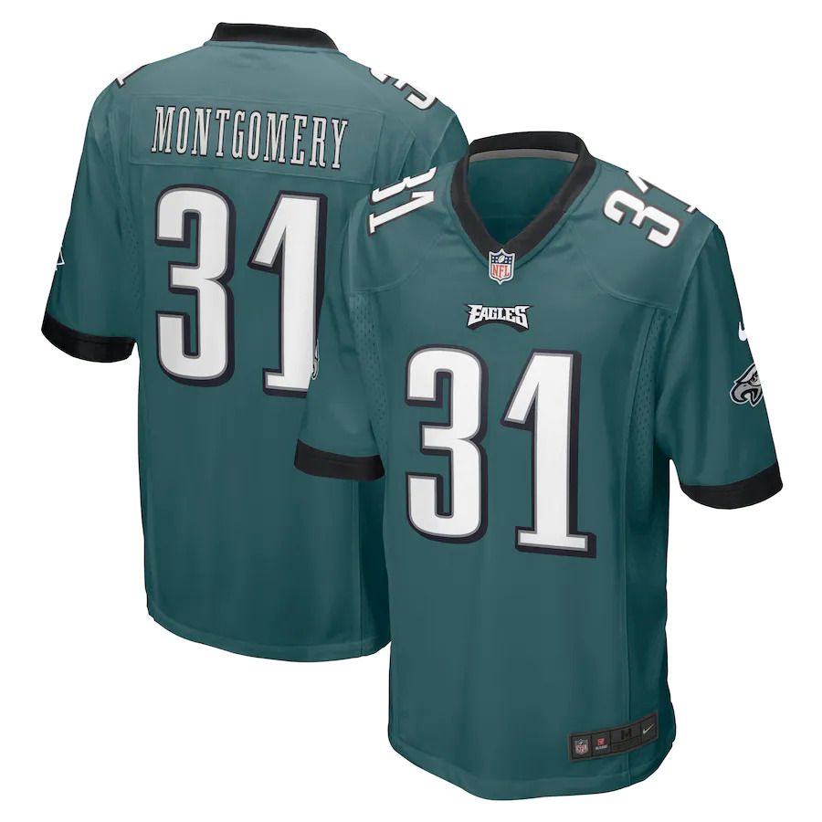 Men Philadelphia Eagles 31 Wilbert Montgomery Nike Midnight Green Retired Player NFL Jersey